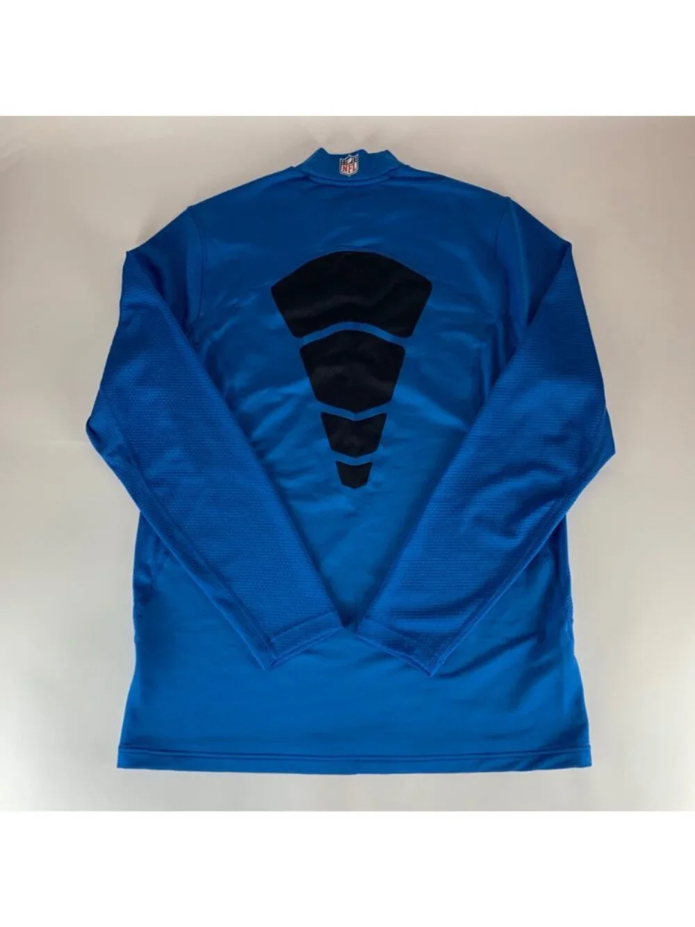 Detroit Lions Blue Nike Dri Fit On Field Long Sleeve Compression Shirt Mens Larg